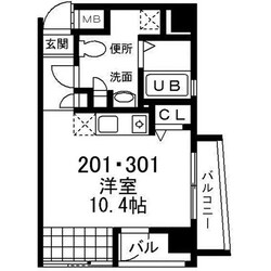 エス・キュート御影の物件間取画像